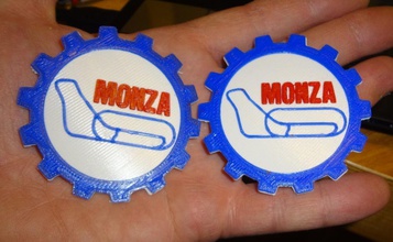 monza circuit logo pinshape 3d-design 3d print model - Mito3D