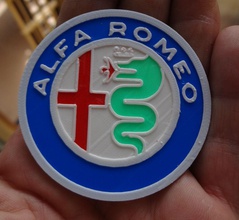 4 alfa romeo logosu pinshape renkler 3d tasarım 3d print model - Mito3D