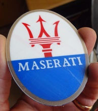 4 colors maserati logo pinshape 3d-design 3d print model - Mito3D