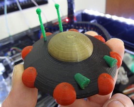 4 ufo pinshape renkler 3d tasarım 3d print model - Mito3D