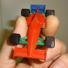 4 colors f1 miniature pinshape 3d-design 3d print model - Mito3D