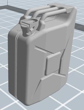 jerrycan 1 16th scale pinshape fuel-can 3d print model - Mito3D
