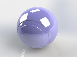 balle tennis pinshape 3d print model - Mito3D