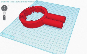 shake n spor anahtarı v3 pinshape şişe alın yardımlı yaşam yaralanma yardım 3d print model - Mito3D