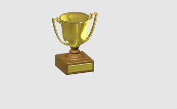 trophy pinshape 3d-design 3d print model - Mito3D