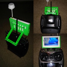 screen mount drone controller pinshape 3d-design 3d print model - Mito3D