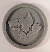 40 mm 4 token marcador lobos espaciales 40k bits pinshape Diseño 3d 3d print model - Mito3D