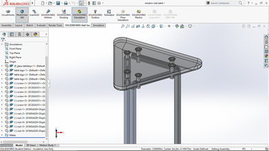 moderne table pinshape simple usine belle cool d'appoint conception prêt production 3d print model - Mito3D