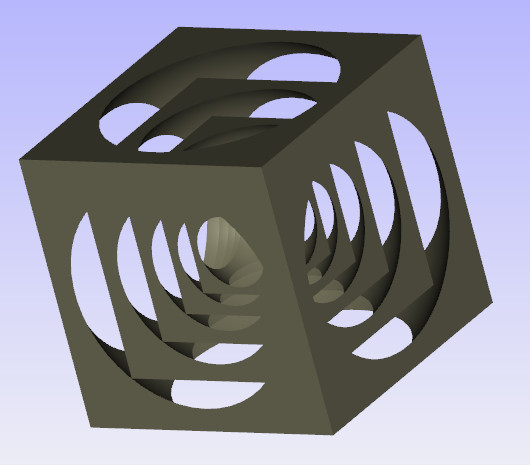 sfere cube pinshape Raum design contest 3D print model - Mito3D