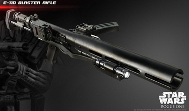 11d rifle blaster 3d impresión modelo pinshape rogue soldados caballería muerte starwarsweapons starwars props puntales pistola 3d print model - Mito3D