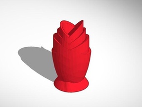 tulip vase pinshape vases 3d print model - Mito3D