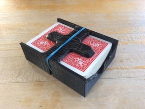 microgravidade cartão jogo caso pinshape prático espaço design contest borracha bandas jogar cartas 0 g suporta 3d print model - Mito3D