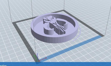 mandaloriane token pinshape spazio design concorso disegno 3d 3d print model - Mito3D
