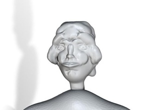 busto dama pinshape modelos modelo señora 3d print model - Mito3D