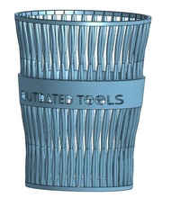 ultrapassada ferramentas pencil cup pinshape lápis copa 3d print model - Mito3D