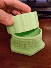 labirinto pinshape quebra cabeça caixa recipiente 3d print model - Mito3D