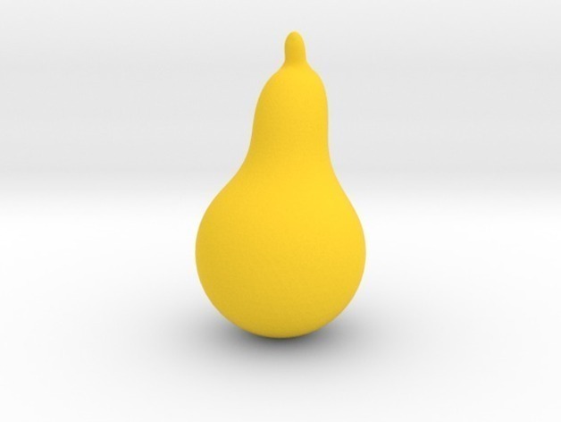 onamental armut pinshape gıda meyve 3D print model - Mito3D