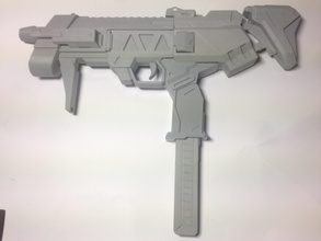 sombra pistolet mitrailleur overwatch pinshape game design concours l'arme machine arme feu 3d print model - Mito3D