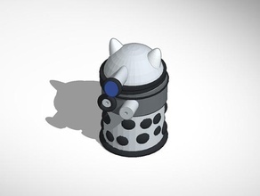 super cute dalek pinshape toy-dalek toys toy doctor-who dr-who 3d print model - Mito3D