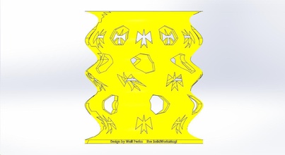 hélicoïdale vase 75 pinshape wperko solidworksmagi r2pv1com art 3d print model - Mito3D