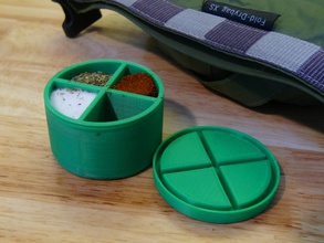 spice storage container pinshape spice-storage 3d print model - Mito3D
