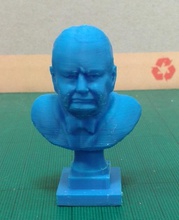 churchill pinshape bust 3d print model - Mito3D