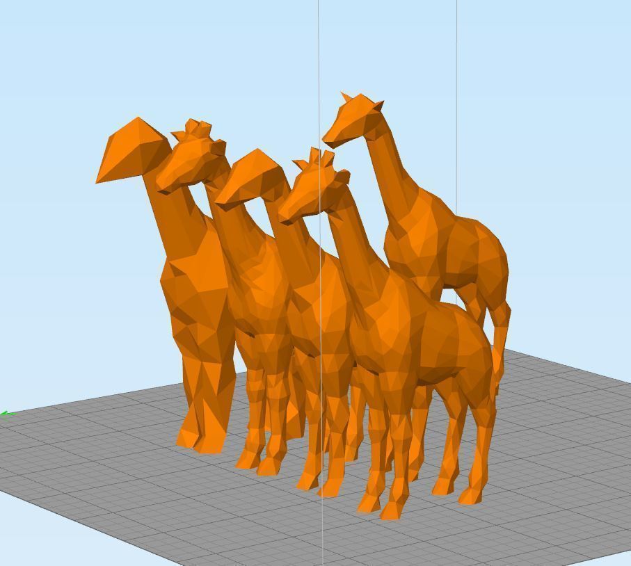 poly giraffe friends pinshape desktop toy polygon polygons low-poly- animals animal balloon giraffe-model giraffe-low-poly-low-poly-design-contest 3D print model - Mito3D