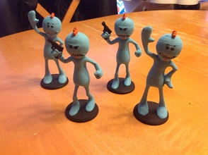 Herr meeseeks rick morty pinshape 3d design 3d print model - Mito3D