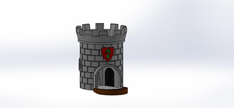 dice tower oda zar depolama ıı pinshape gizli 3d tasarım 3d print model - Mito3D