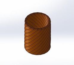 20 verso spirale porte plume pinshape Conception 3d 3d print model - Mito3D