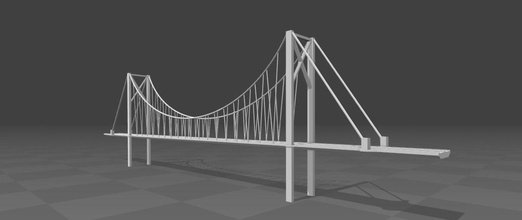 köprü 3d pinshape tasarım stl model mimari 3d print model - Mito3D