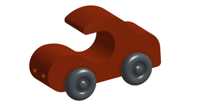 oyuncak araba pinshape çocuk oyuncağı oyuncaklar onshape 3d print model - Mito3D