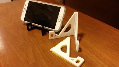 folding hinged phone stand large phones pinshape 3d-design 3d print model - Mito3D