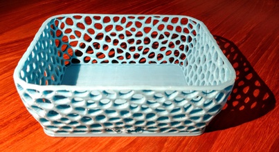 voronoi box2 pinshape containers 3d print model - Mito3D