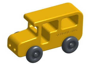 toy bus pinshape childrens-toy truck car onshape 3d print model - Mito3D