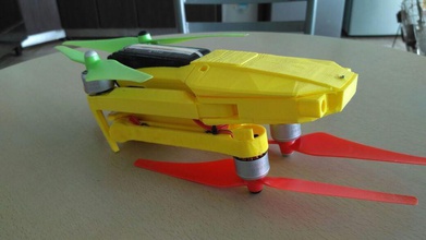 foldable drone frame mavic body & head alternative pinshape 3d-design 3d print model - Mito3D