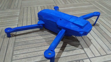 pliable drone châssis dji mavic clone pinshape bricolage portable quadricoptère 3d print model - Mito3D