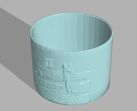 moonfeet plant pot pinshape space-design-contest flag feet space moon plant-pot 3d print model - Mito3D