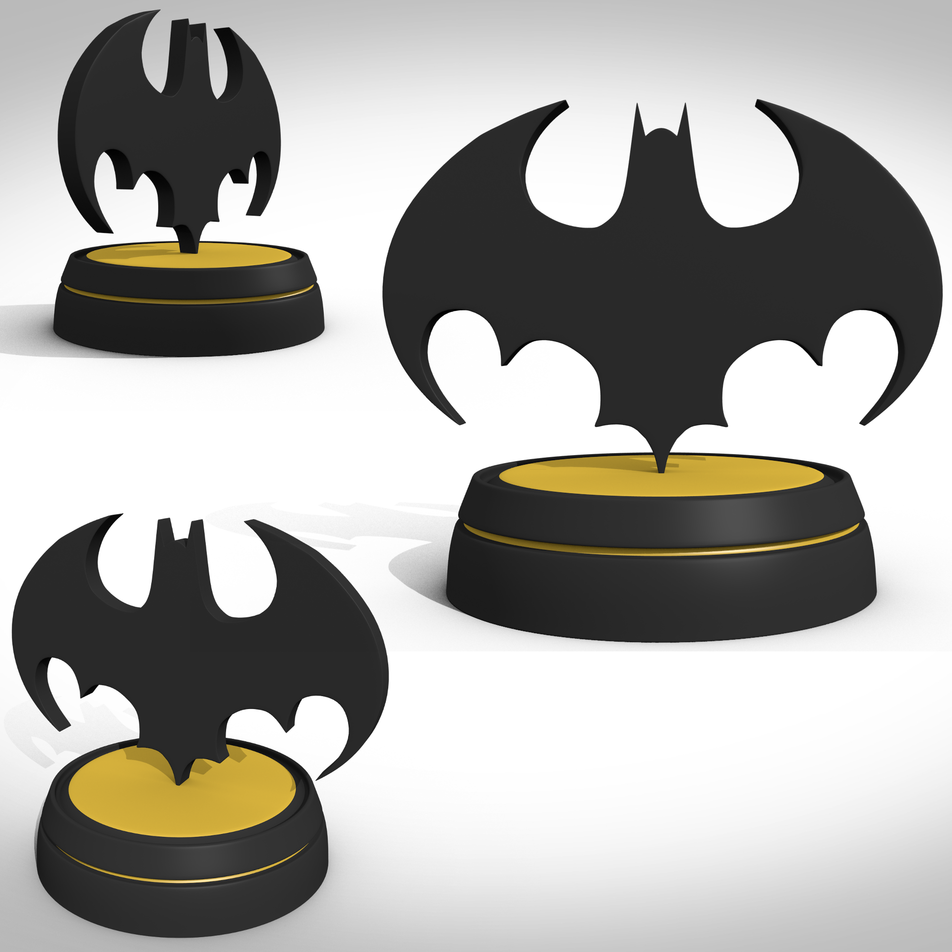 bat symbole pinshape batman 3D print model - Mito3D