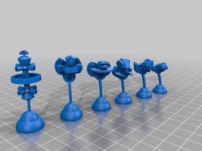 star chess set pinshape tinkercad 3d print model - Mito3D