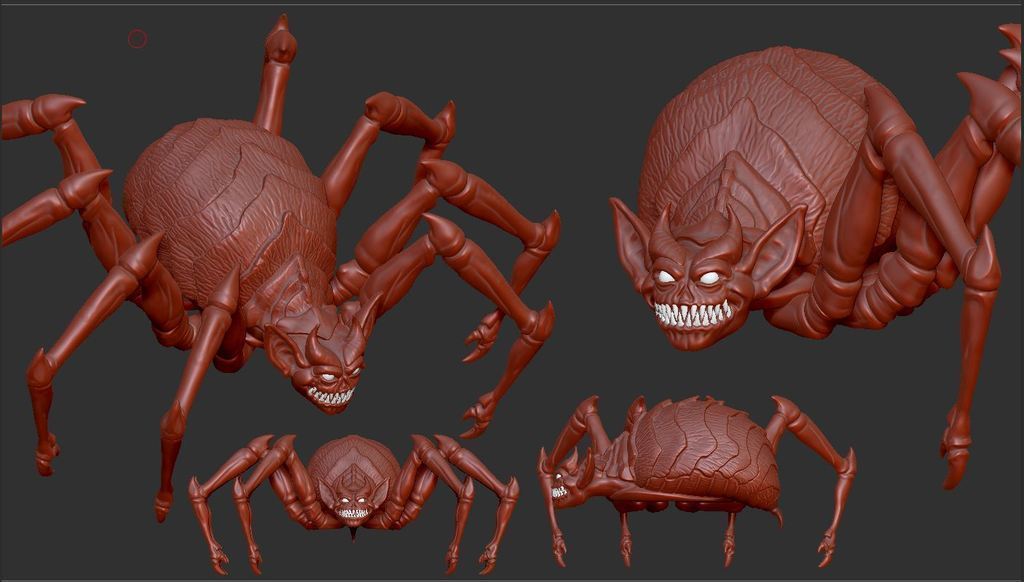 demon spider pinshape 3d-design 3D print model - Mito3D
