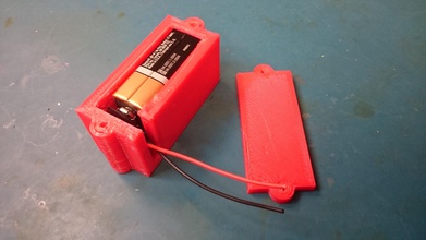 Bateria 9v titular pinshape eletrônica caixa eletrônico 9volt 3d print model - Mito3D