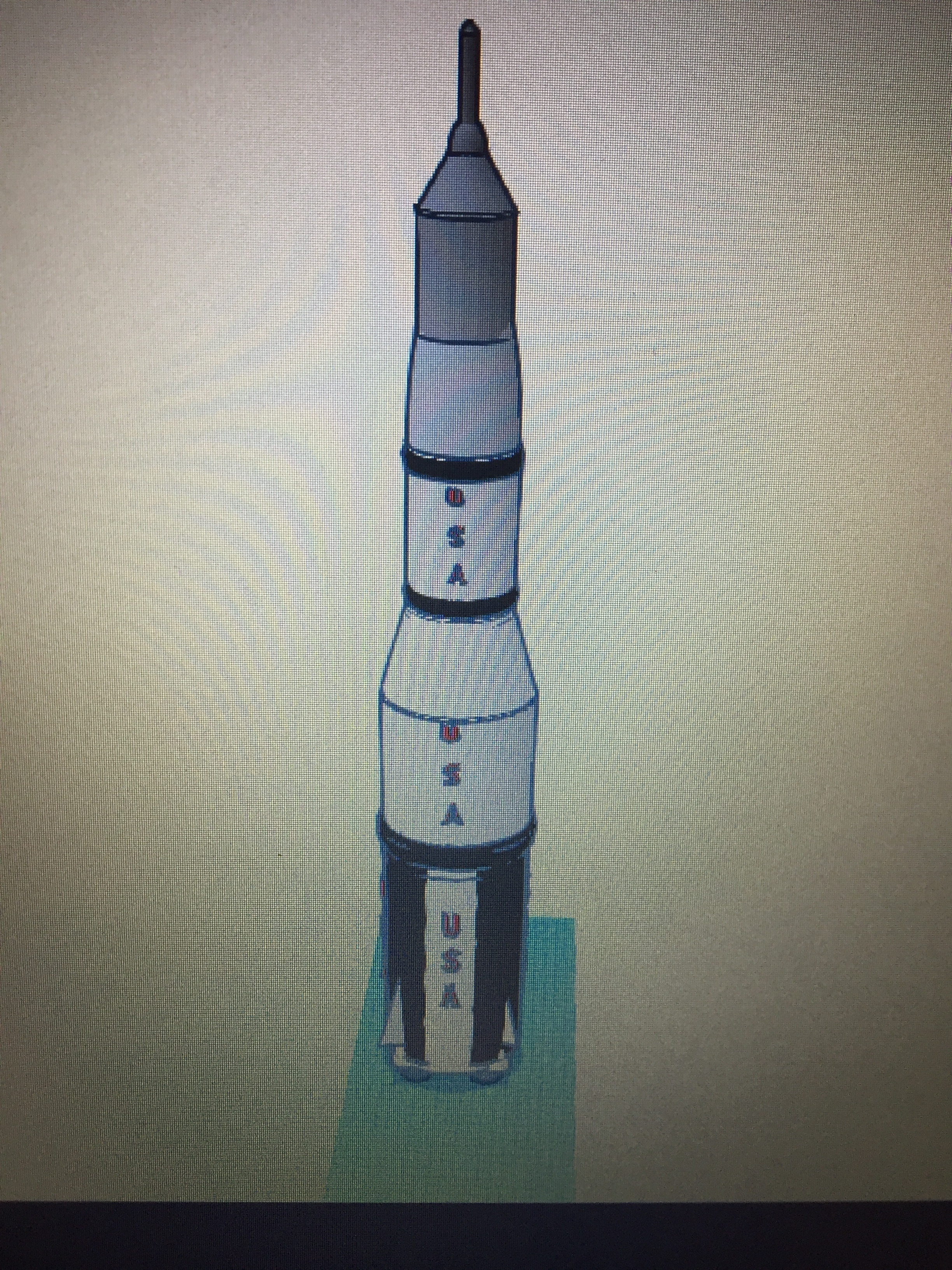 space Rakete pinshape Raum design contest 3D print model - Mito3D