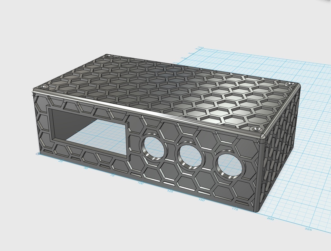 3 hex tarzı konut proje kutusu temp denetleyicisi pinshape geçer yarışma alanı tasarım kumanda geçin anahtar sıcaklık denetleyici 3D print model - Mito3D