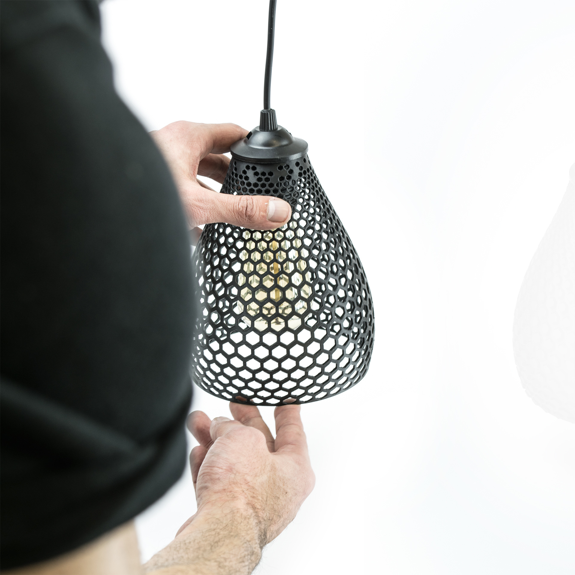 lampion lamp shade pinshape light lamp-led lampada lamp-shade lampshade 3D print model - Mito3D