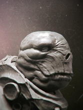 dinoidea étranger buste pinshape l'espace design concours tortue scuplture alien créature 3d print model - Mito3D