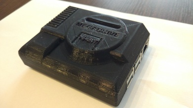 raspberry pi megadrive case pinshape genesis rpi arcade 3d print model - Mito3D