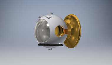 space helmet door knob cover pinshape space-design-contest 3d print model - Mito3D