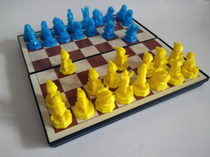 pokemon chess set magnetic pinshape chess-set board-game space-design-contest 3d print model - Mito3D