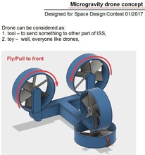 microgravity drone concept pinshape space-design-contest 3d print model - Mito3D